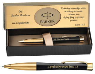 Modré guľôčkové pero Parker